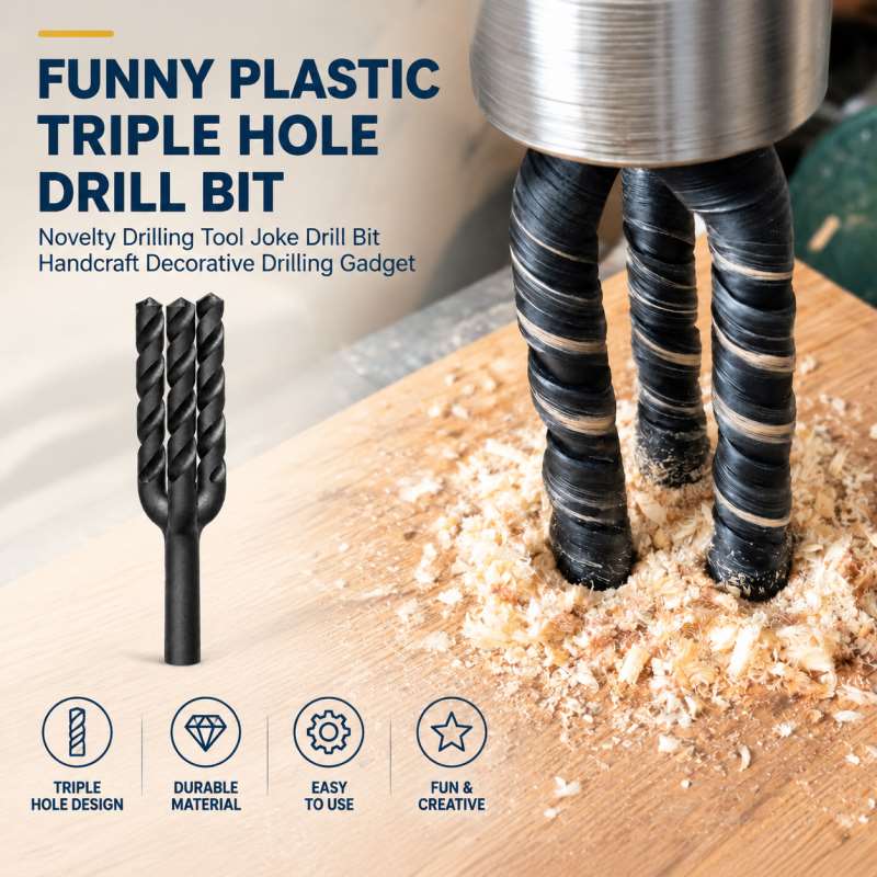 Woodworking Jokes - Lustiger Kunststoff-Bohrer mit dreifachen Löchern, ein