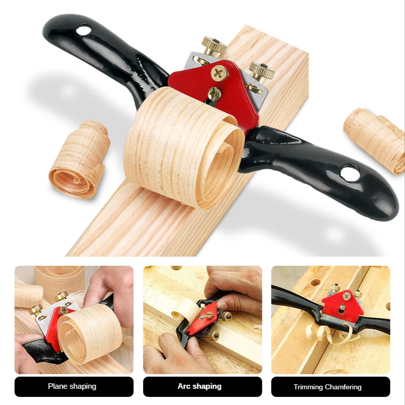 Drawknife Blade - Verstellbare Spokeshave-Handhobel mit flacher Basis, 9