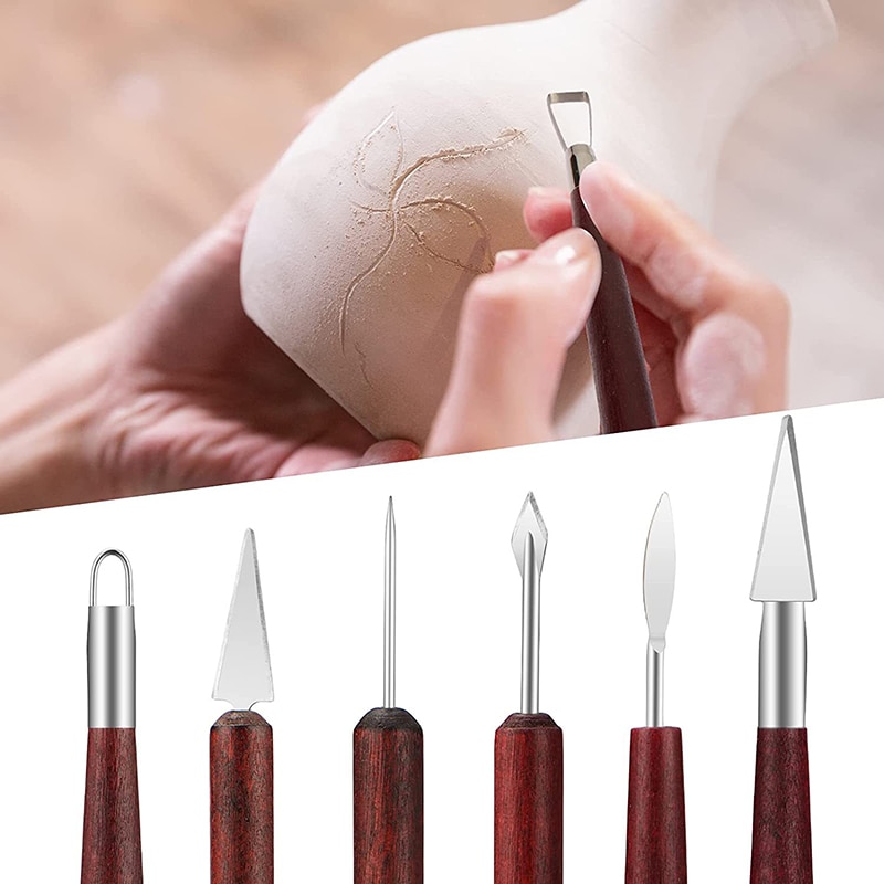 6 teile/satz Töpfer werkzeuge  – Wood Chisel Set Bewertung und Preis